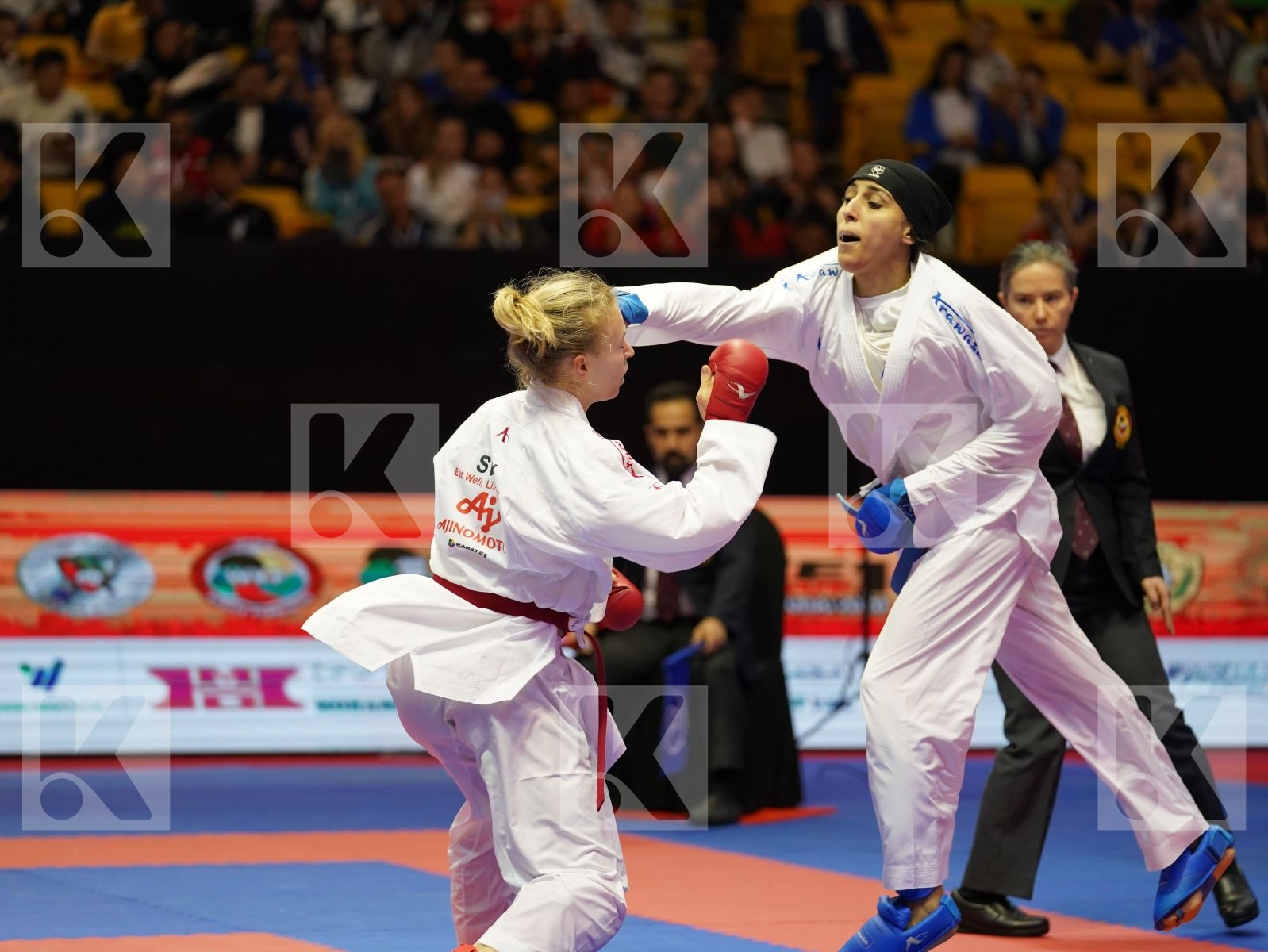 SUCHANKOVA INGRIDA (Slovakia) vs LOTFY GIANA (Egypt) in Senior Kumite -61 Kg - Bronze bout