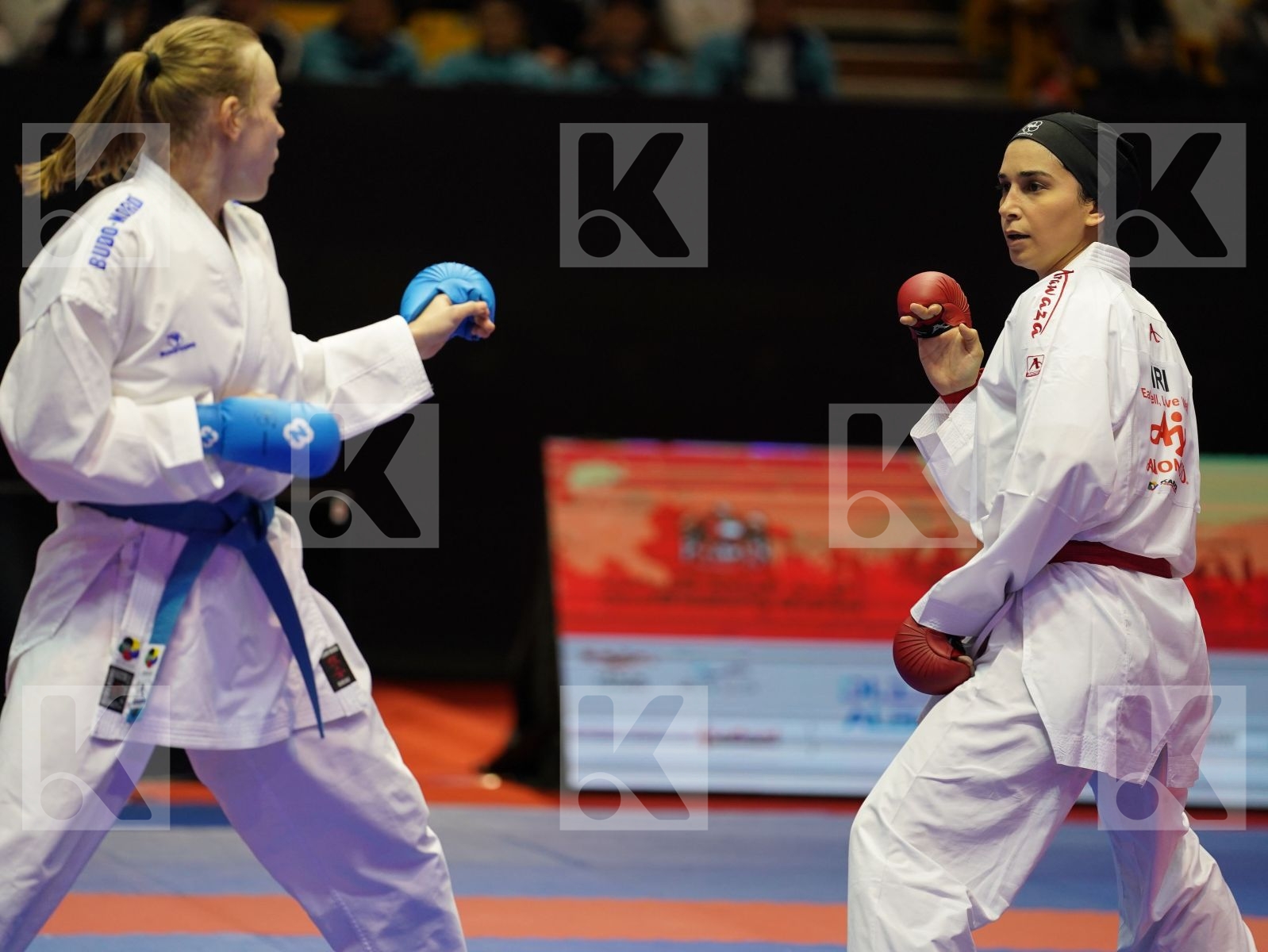 ALIPOURKESHKA ROZITA (Iran) vs GATAULLINA NAILYA (Russia) in Senior Kumite -61 Kg - Bronze bout