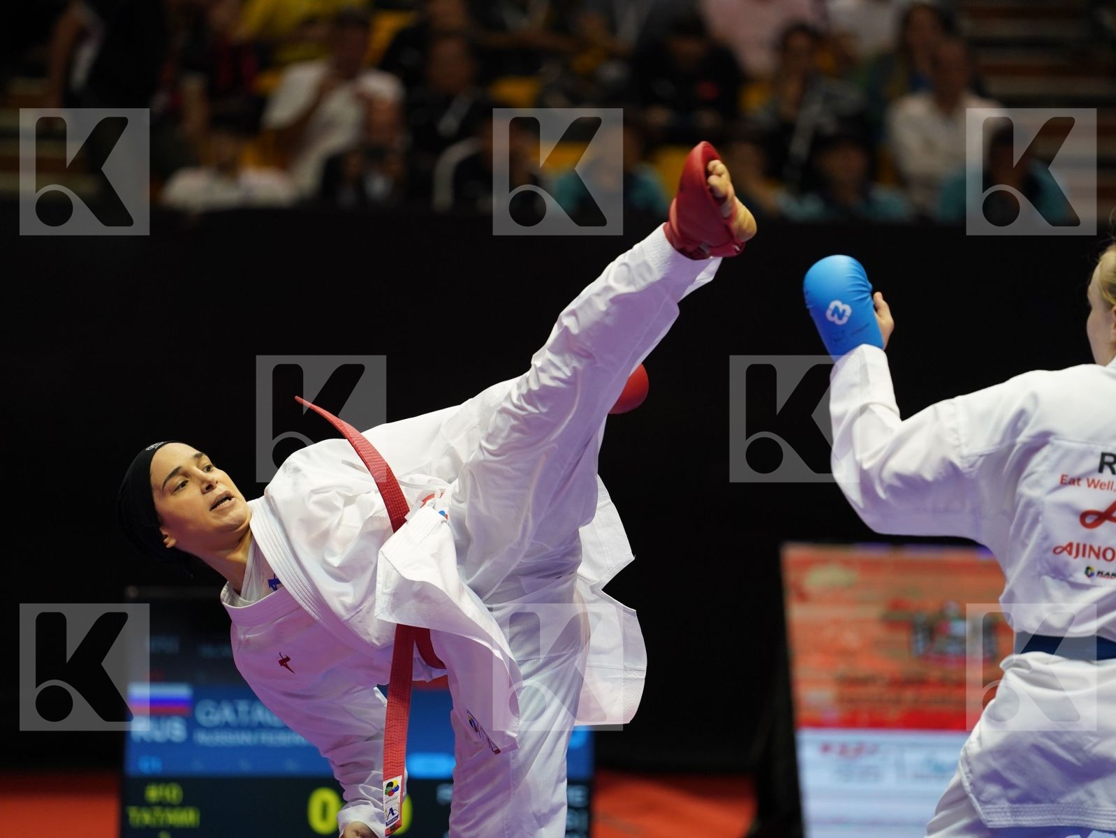 ALIPOURKESHKA ROZITA (Iran) vs GATAULLINA NAILYA (Russia) in Senior Kumite -61 Kg - Bronze bout