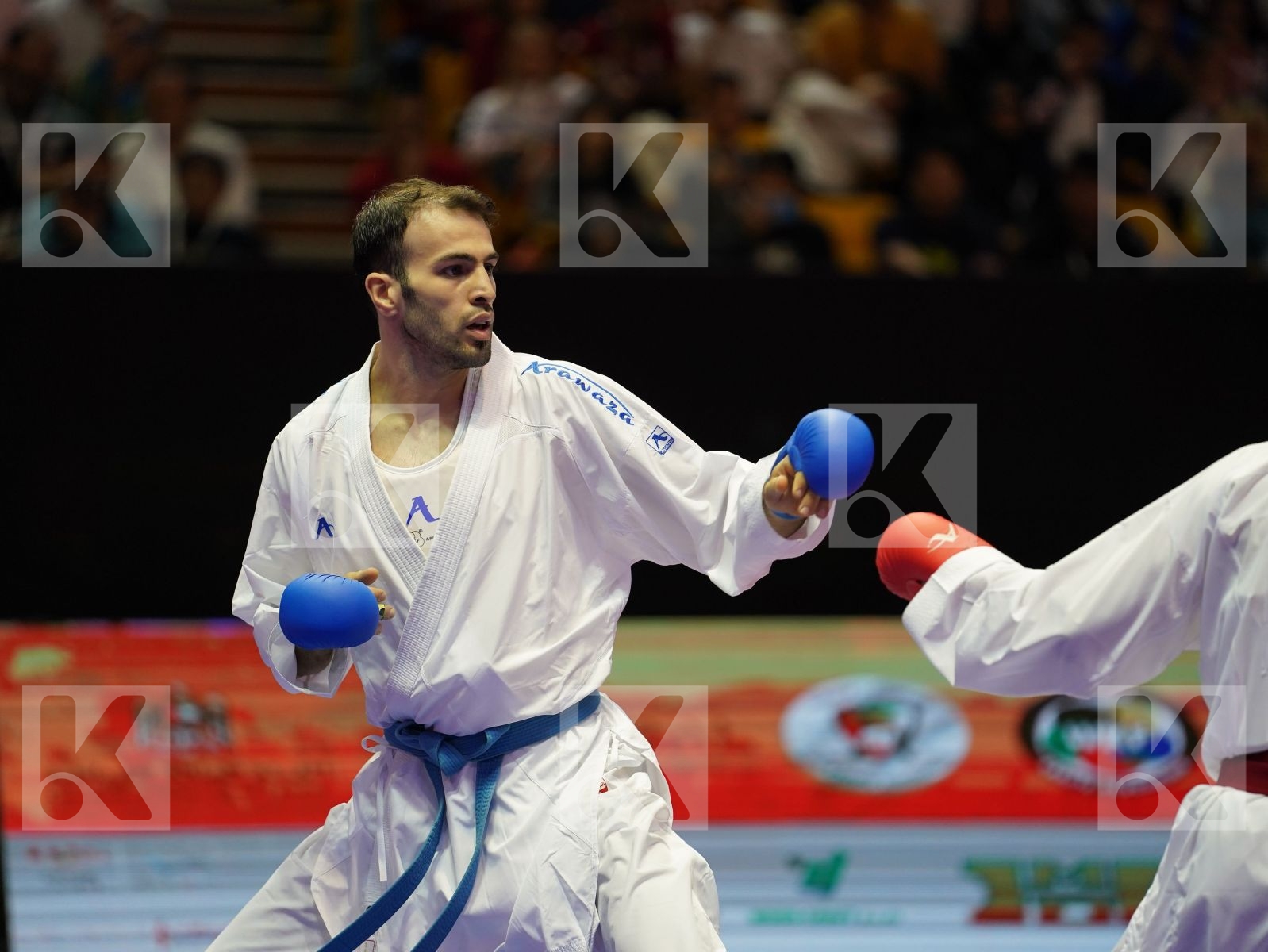 ELTEMUR ERMAN (Turkey) vs ASGARI GHONCHEH BAHMAN (Iran) in Senior Kumite -75 Kg - Bronze bout
