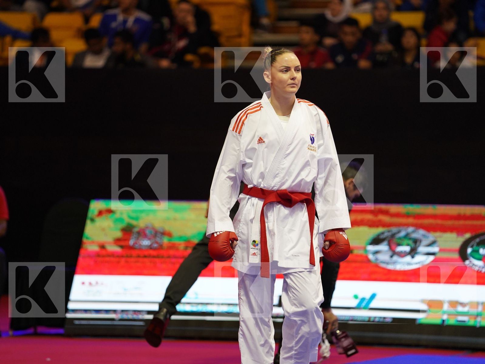 AGIER ALIZEE (France) vs ZARETSKA IRINA (Azerbaijan) in Senior Kumite -68 Kg - Bronze bout