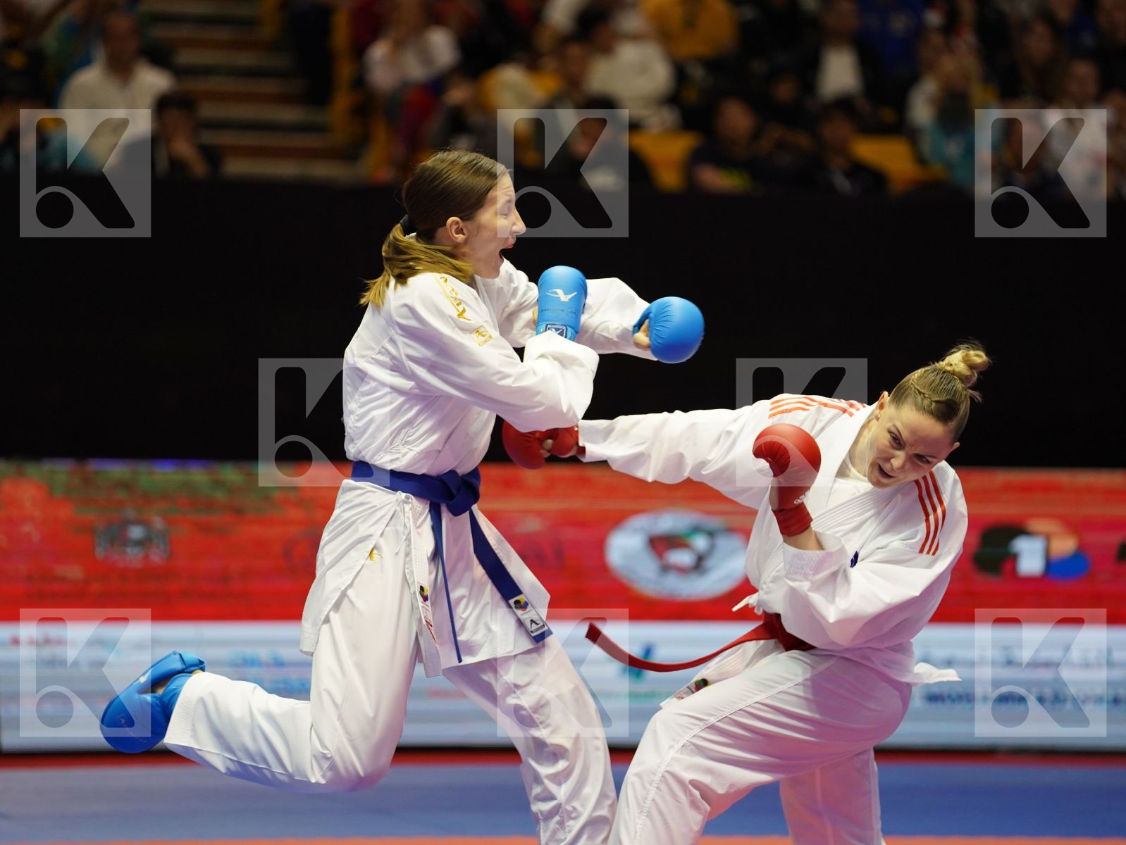 AGIER ALIZEE (France) vs ZARETSKA IRINA (Azerbaijan) in Senior Kumite -68 Kg - Bronze bout