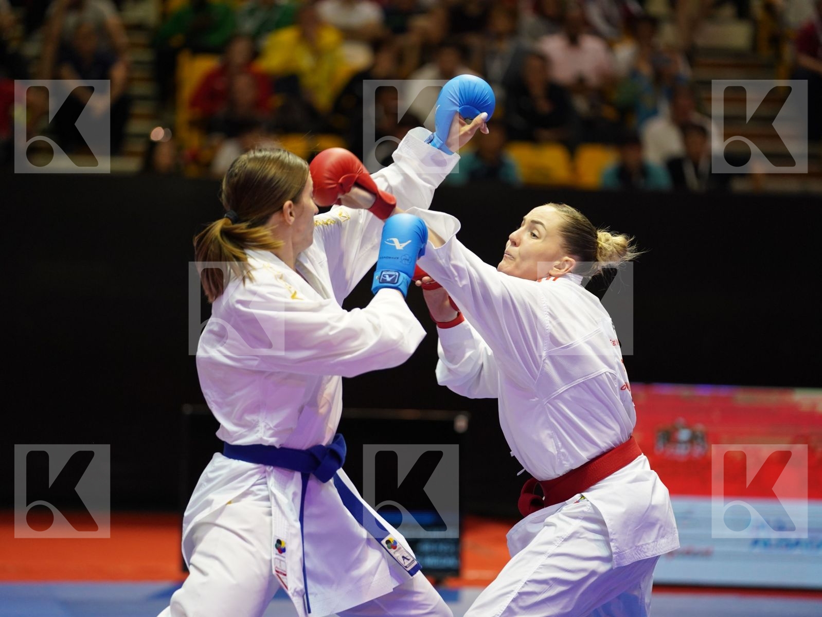 AGIER ALIZEE (France) vs ZARETSKA IRINA (Azerbaijan) in Senior Kumite -68 Kg - Bronze bout