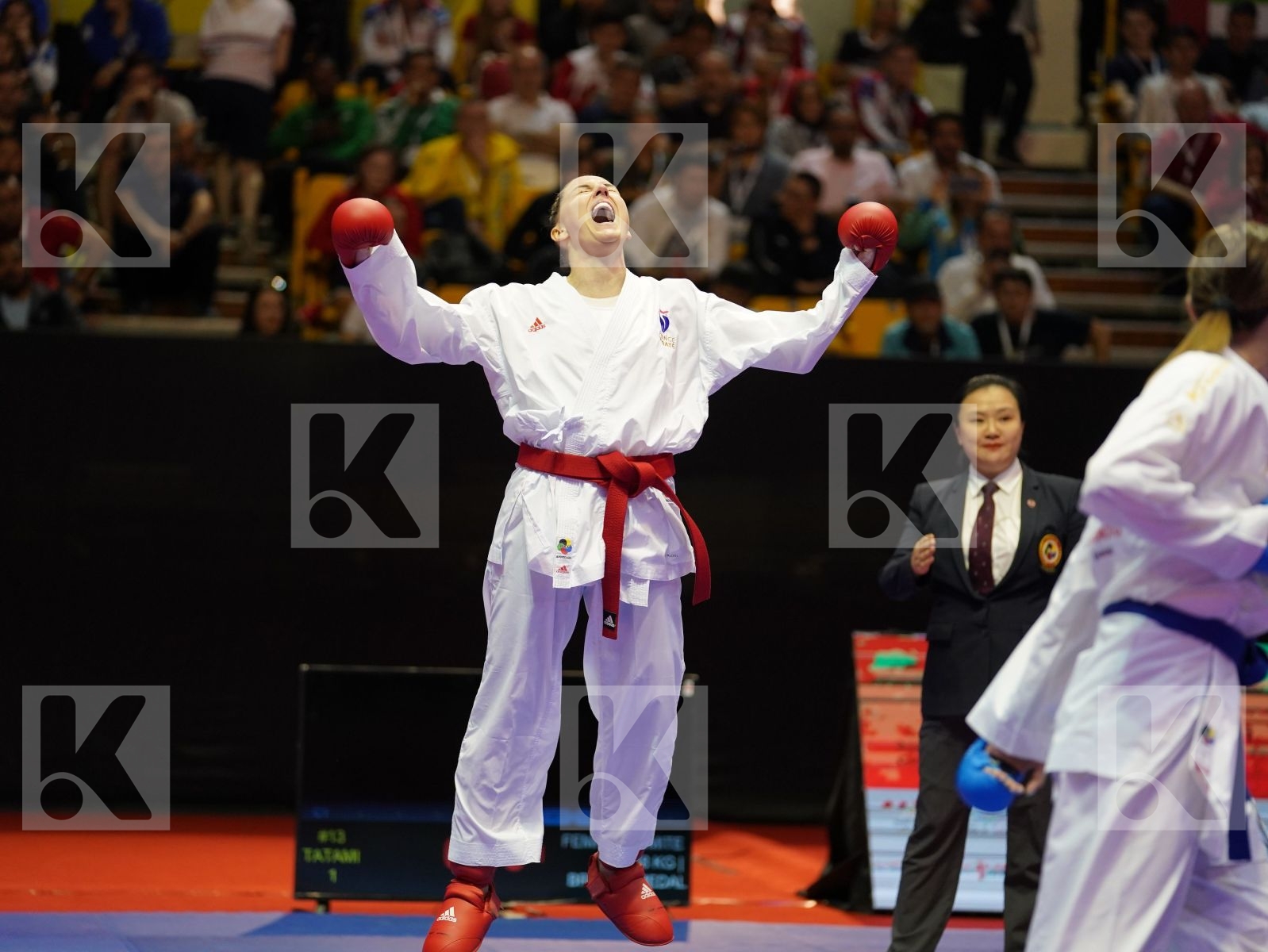 AGIER ALIZEE (France) vs ZARETSKA IRINA (Azerbaijan) in Senior Kumite -68 Kg - Bronze bout