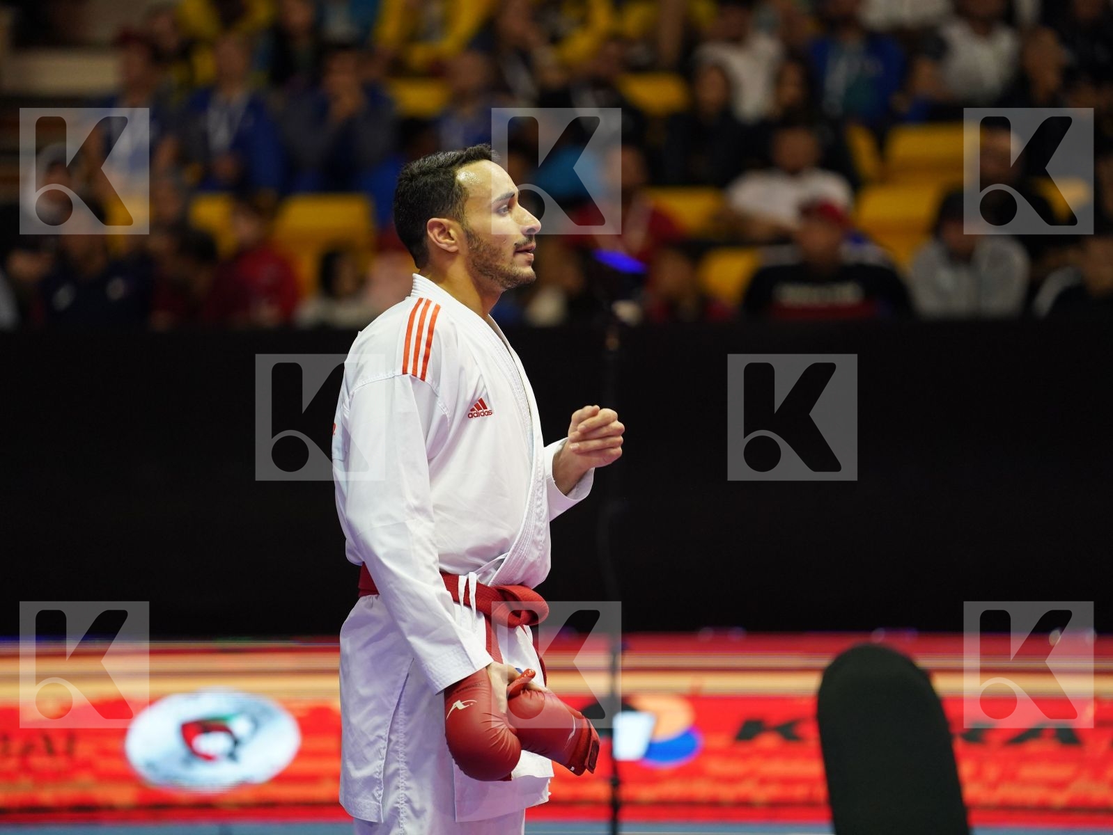 ABDESSELEM FAROUK (France) vs  SPASENOVSKI PETAR (North Macedonia) in Senior Kumite -84 Kg - Bronze bout