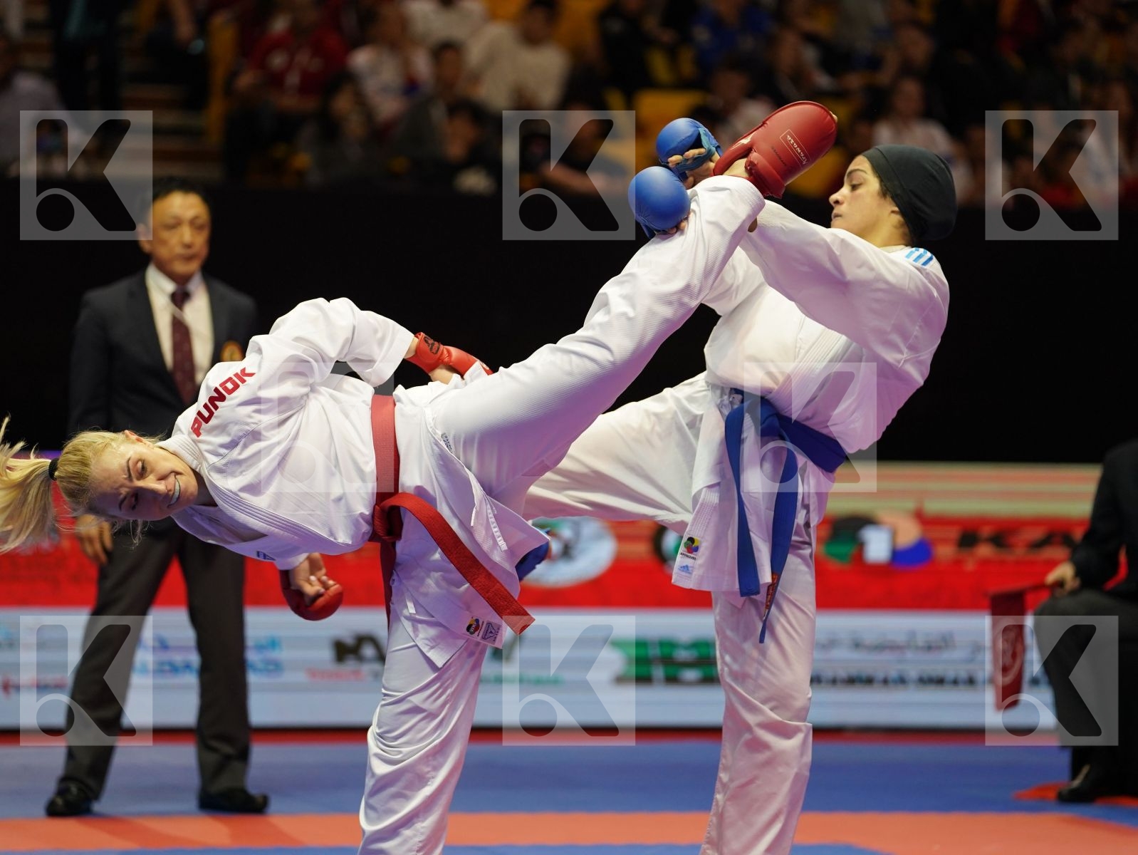 CHATZILIADOU ELENI (Greece) vs OKILA MENNA SHAABAN (Egypt) in Senior Kumite 68+ Kg - Bronze bout