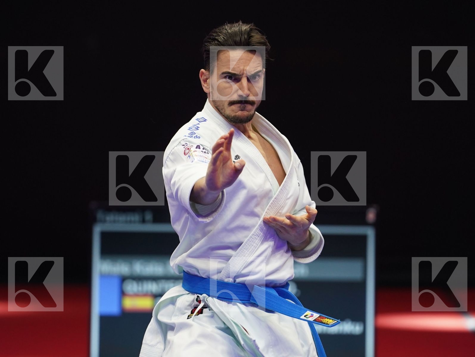 QUINTERO CAPDEVILA DAMIAN HUGO (Spain) in Senior Male Kata - Gold bout