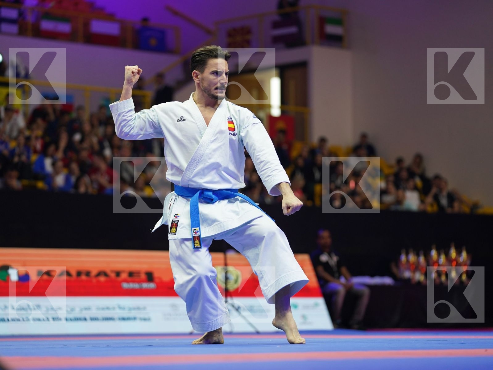 QUINTERO CAPDEVILA DAMIAN HUGO (Spain) in Senior Male Kata - Gold bout