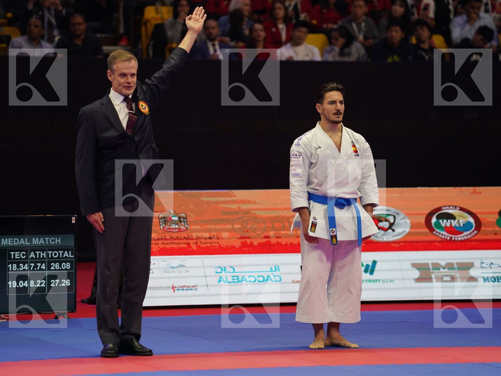 QUINTERO CAPDEVILA DAMIAN HUGO (Spain) in Senior Male Kata - Gold bout