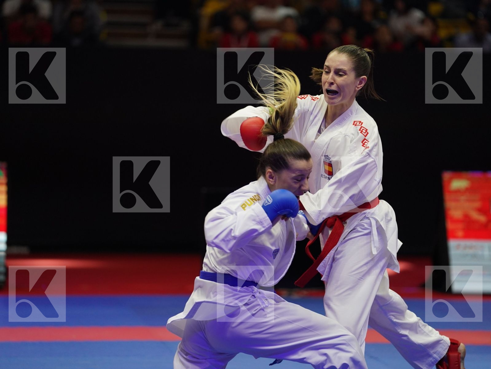 GOMEZ MORALES NADIA (Spain) vs OZCELIK ARAPOGLU SERAP (Turkey) in Senior Kumite -50 Kg - Gold bout