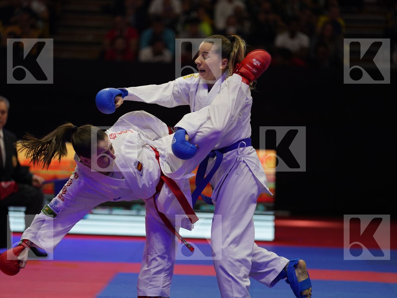 GOMEZ MORALES NADIA (Spain) vs OZCELIK ARAPOGLU SERAP (Turkey) in Senior Kumite -50 Kg - Gold bout