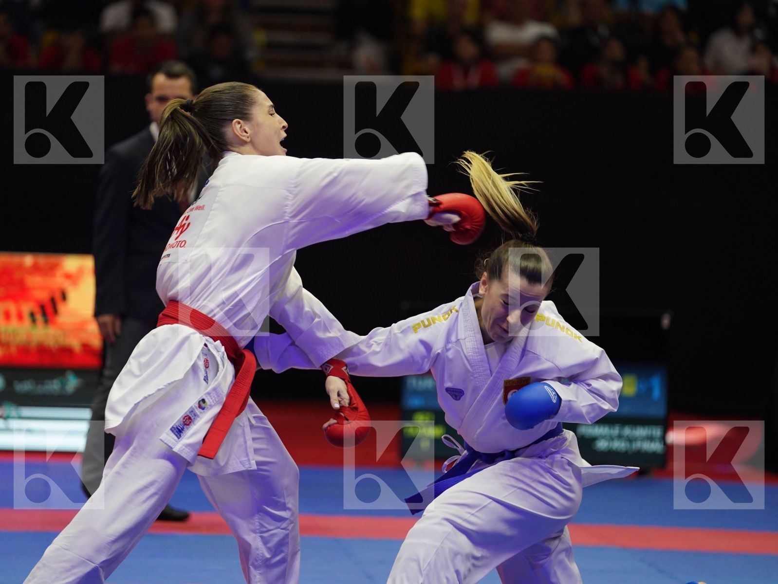 GOMEZ MORALES NADIA (Spain) vs OZCELIK ARAPOGLU SERAP (Turkey) in Senior Kumite -50 Kg - Gold bout
