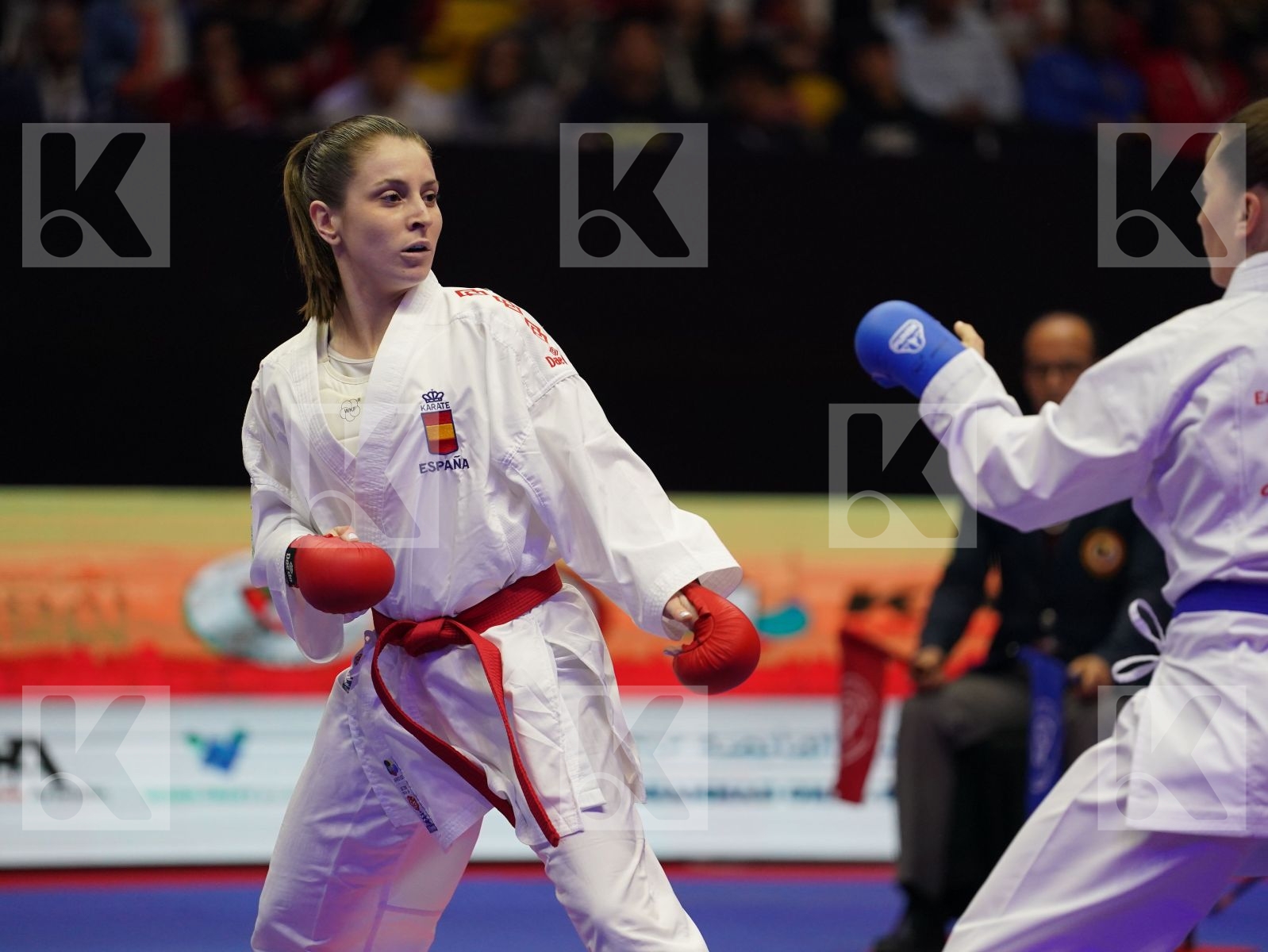 GOMEZ MORALES NADIA (Spain) vs OZCELIK ARAPOGLU SERAP (Turkey) in Senior Kumite -50 Kg - Gold bout