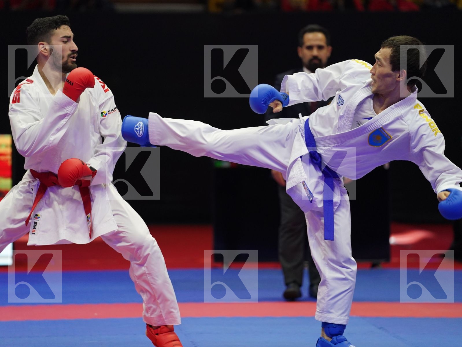 CRESCENZO ANGELO (Italy) vs ASSADILOV DARKHAN (Kazakhstan) in Senior Kumite -60 Kg - Gold bout