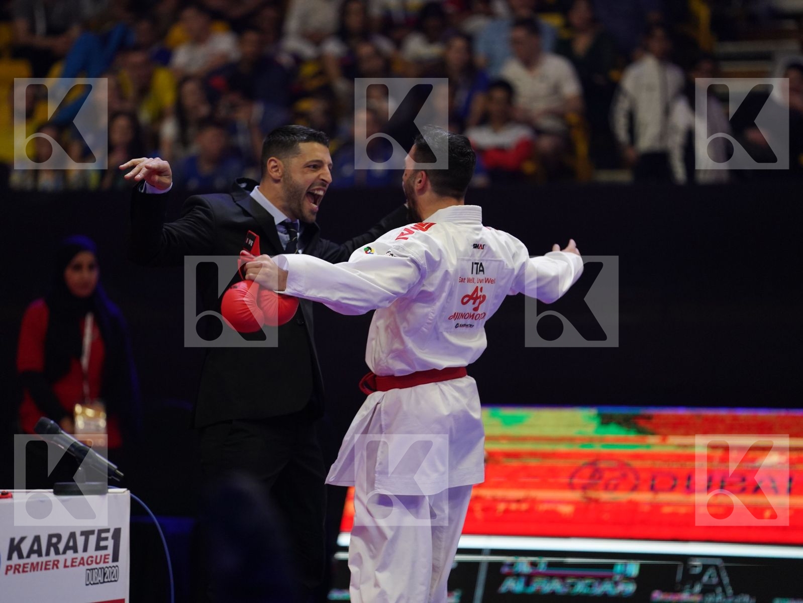 CRESCENZO ANGELO (Italy) vs ASSADILOV DARKHAN (Kazakhstan) in Senior Kumite -60 Kg - Gold bout