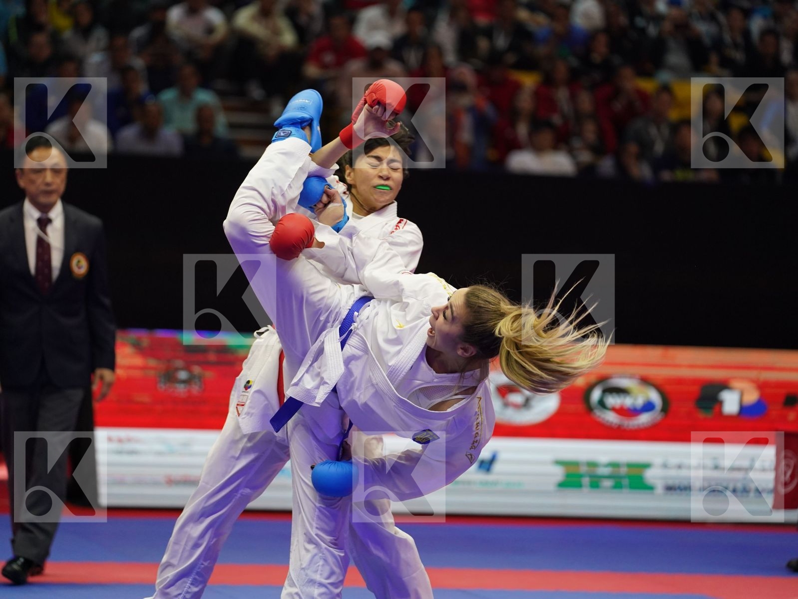 ATTIA YASSMIN (Egypt) vs TERLIUGA ANZHELIKA (Ukraine) in Senior Kumite -55 Kg - Gold bout