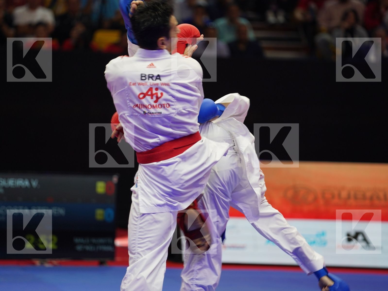 FIGUEIRA VINICIUS (Brasil) vs DACOSTA STEVEN (France) in Senior Kumite -67 Kg - Gold bout