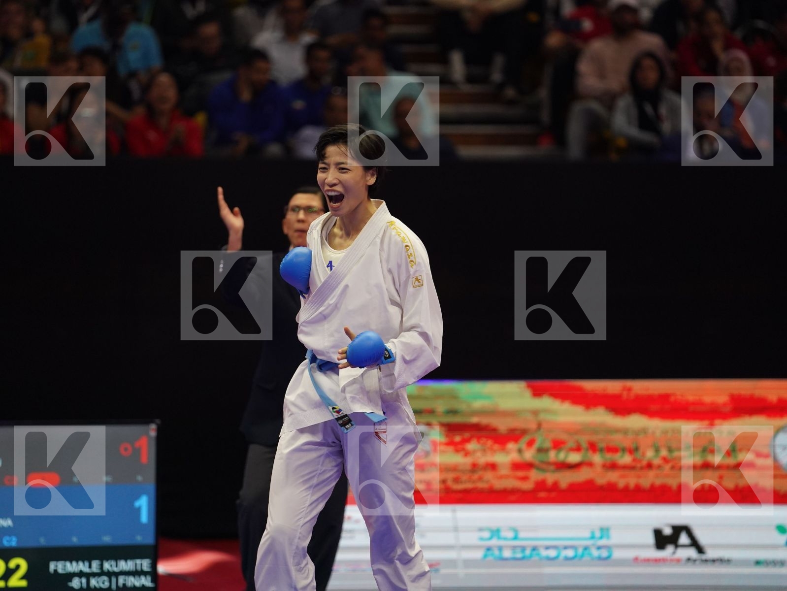ALESAADI SHIMA (Iran) vs YIN XIAOYAN (China) in Senior Kumite -61 Kg - Gold bout