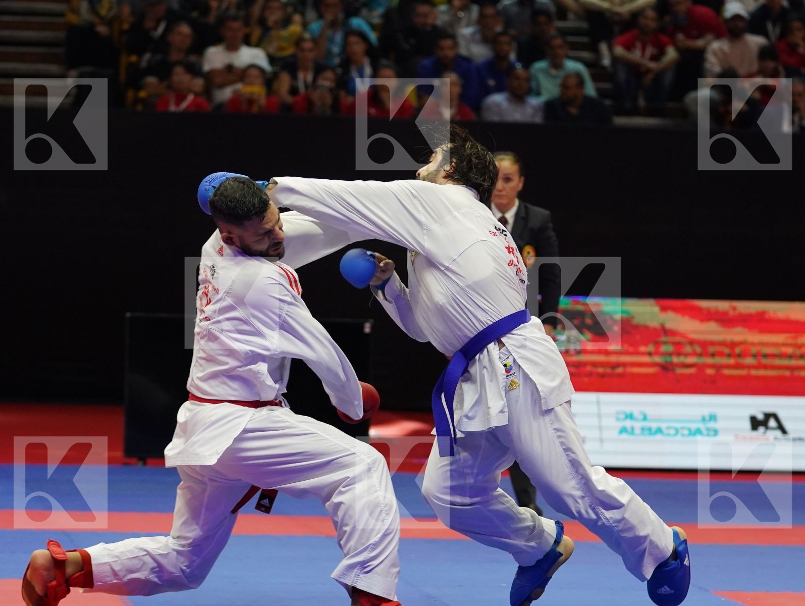 BUSA LUIGI (Italy) vs AGHAYEV RAFAEL (Azerbaijan) in Senior Kumite -75 Kg - Gold bout