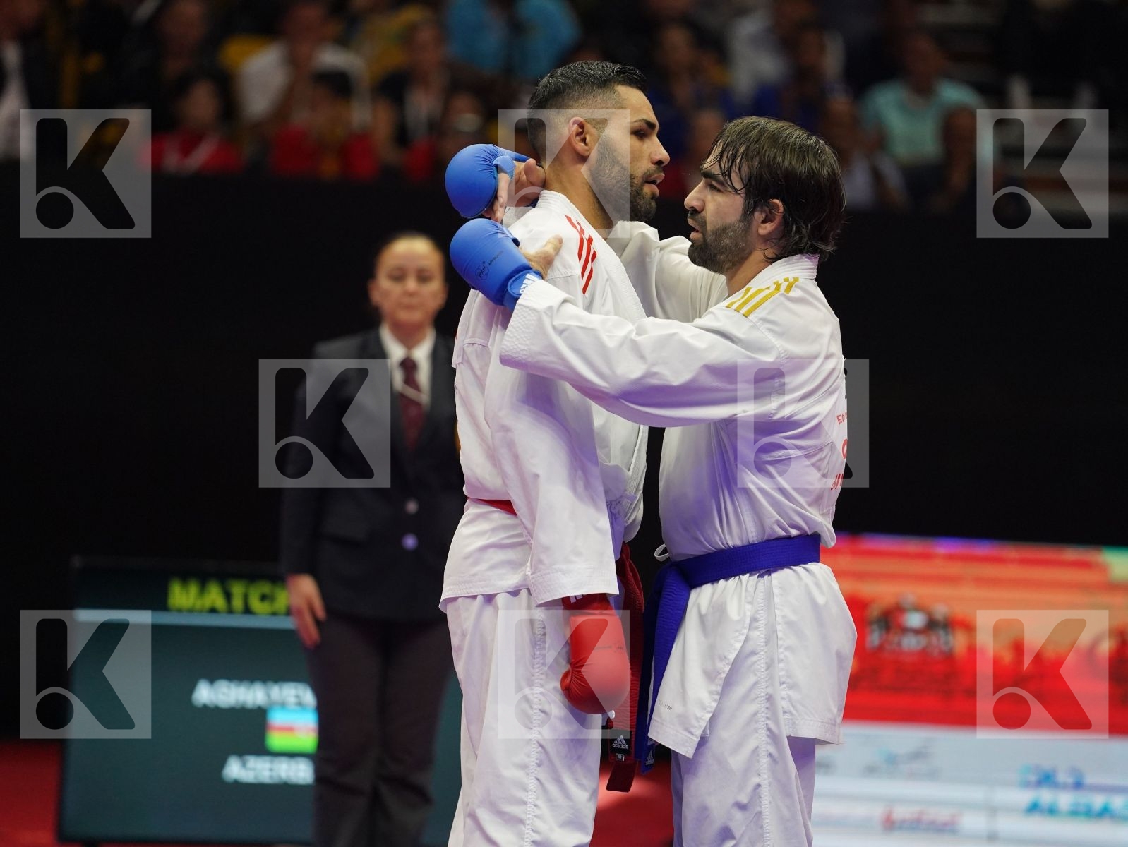 BUSA LUIGI (Italy) vs AGHAYEV RAFAEL (Azerbaijan) in Senior Kumite -75 Kg - Gold bout