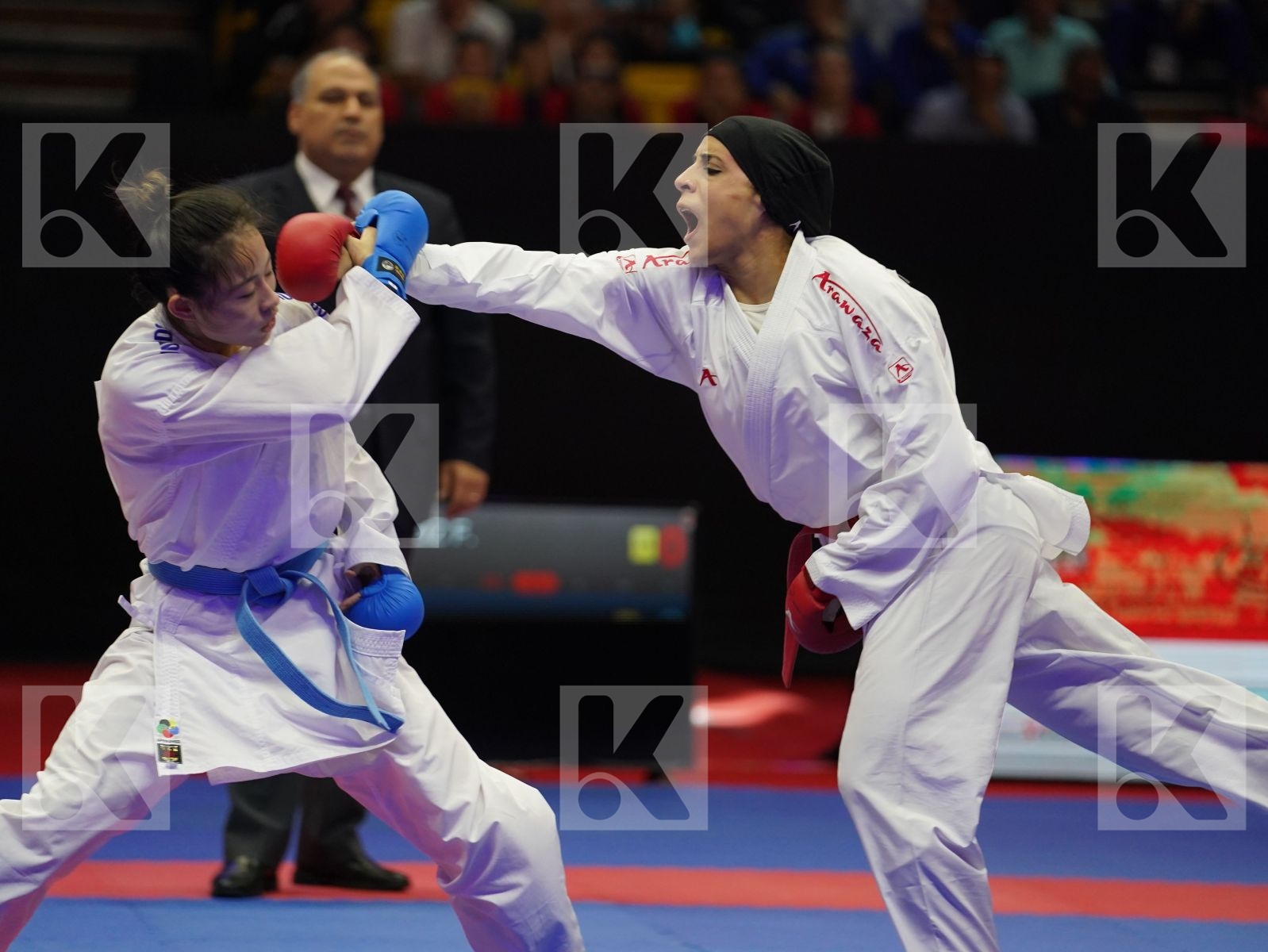 ABDELAZIZ FERYAL (Egypt) vs GONG LI (China) in Senior Kumite -68 Kg - Gold bout