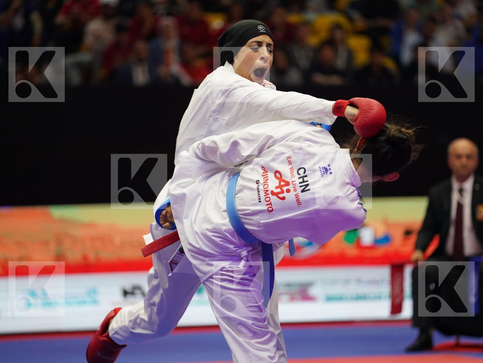 ABDELAZIZ FERYAL (Egypt) vs GONG LI (China) in Senior Kumite -68 Kg - Gold bout