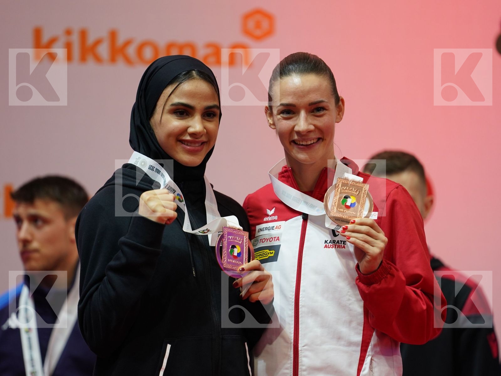 BAHMANYAR SARA (Iran), PLANK BETTINA (Austria) during podium ceremony