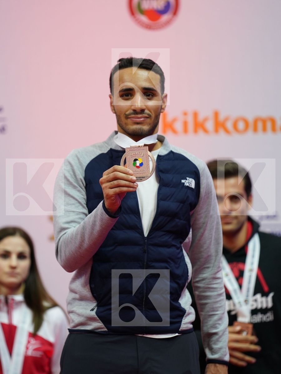 KHODABAKHSHI MAHDI (Iran), ABDESSELEM FAROUK (France) during podium ceremony