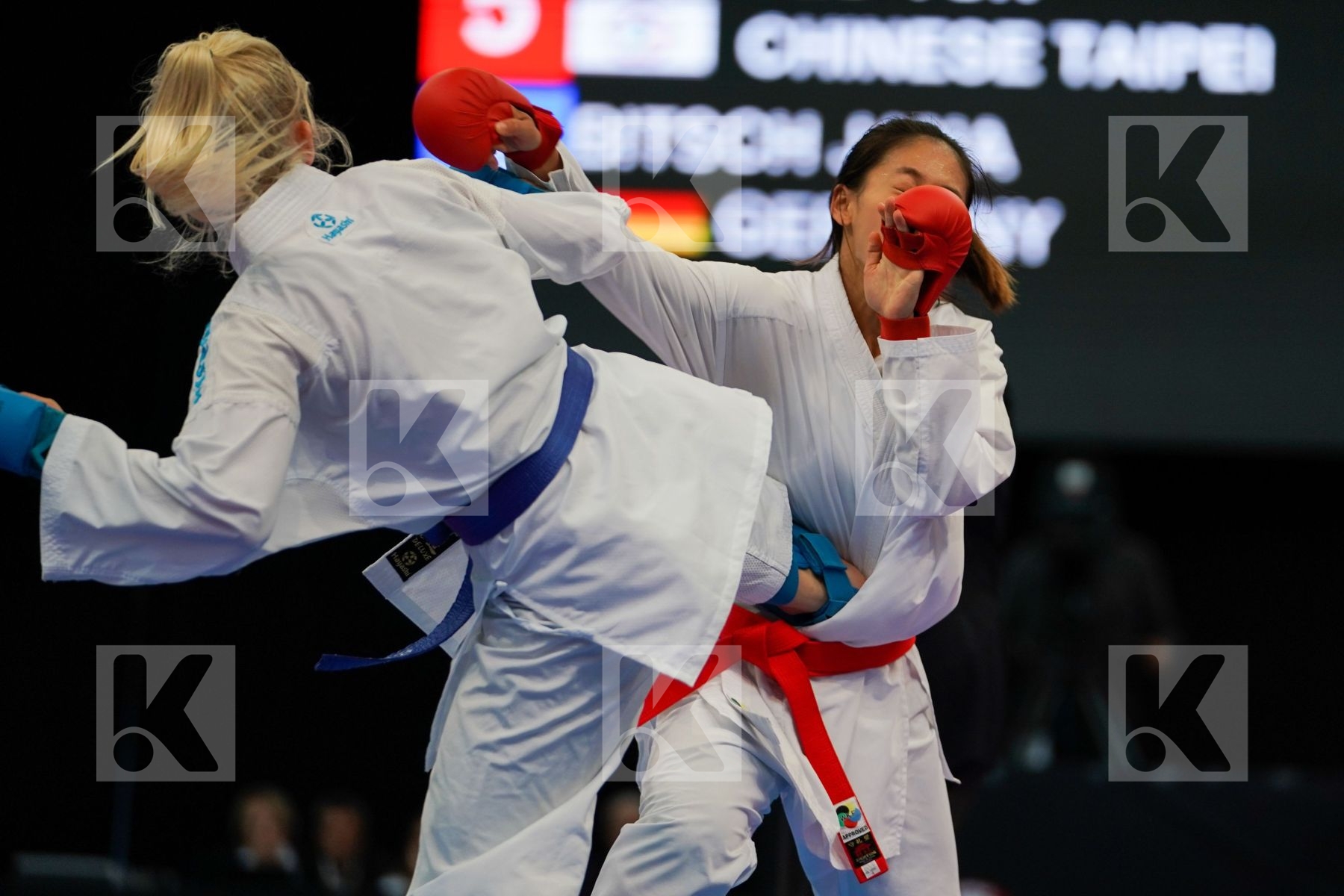 Bitsch Jana Chinese taipei Female kumite -55 kg Germany Wen Tzu-
