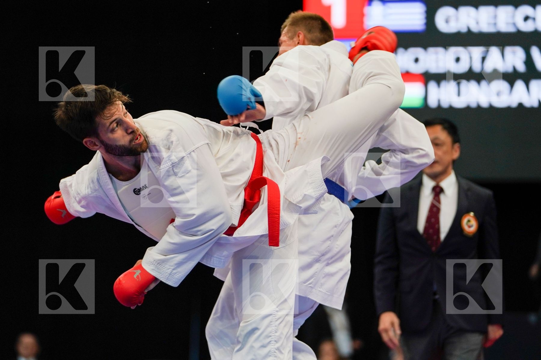 Chobotar Valerii Greece Hungary Male kumite -84 kg Tzanos Georgi