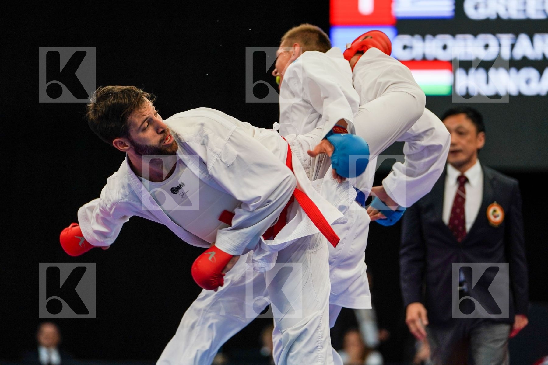Chobotar Valerii Greece Hungary Male kumite -84 kg Tzanos Georgi