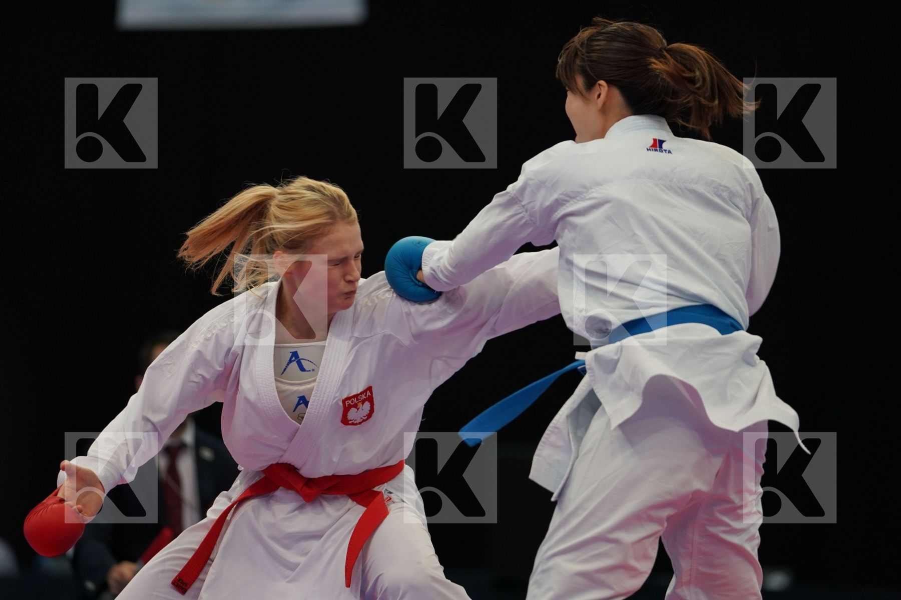 Elwart Sara Female kumite -61 kg Iwato Misa Japan Poland
