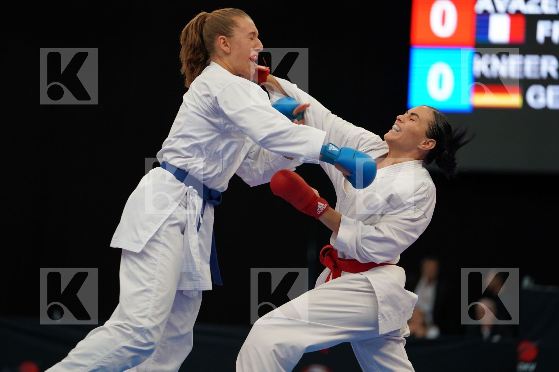 Avazeri Lea Female kumite -68 kg France Germany Kneer Johanna