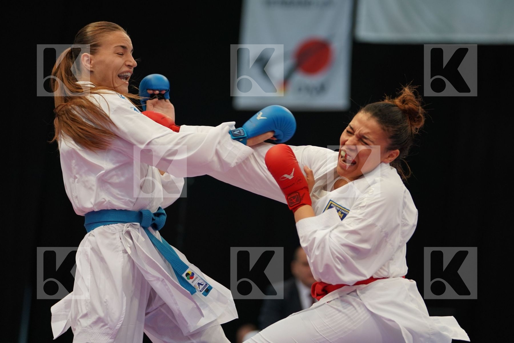 England Female kumite 68+ kg Harvey Amelia Stepashko Anastasiya