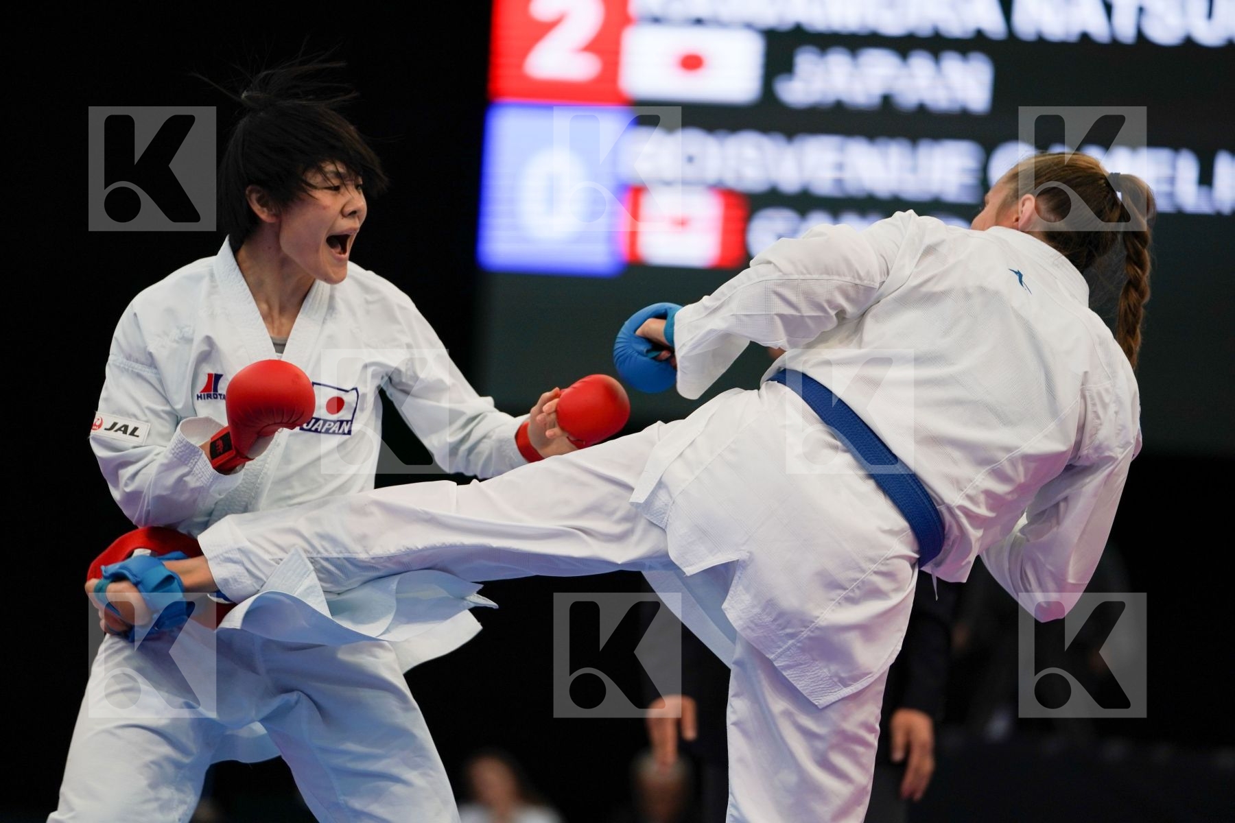 Boisvenue Camelie Canada Female kumite 68+ kg Japan Kawamura Nat
