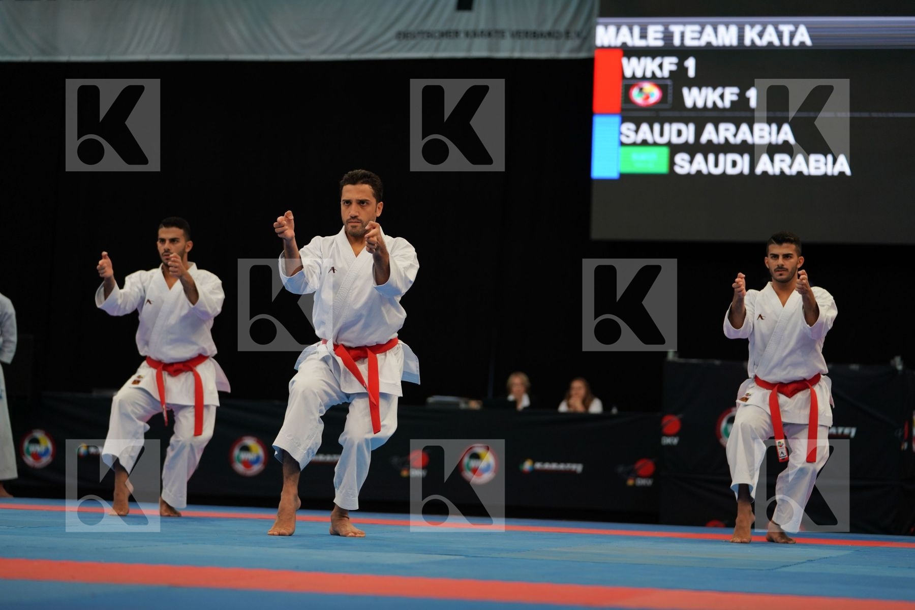 Male team kata Unsu Wkf 1