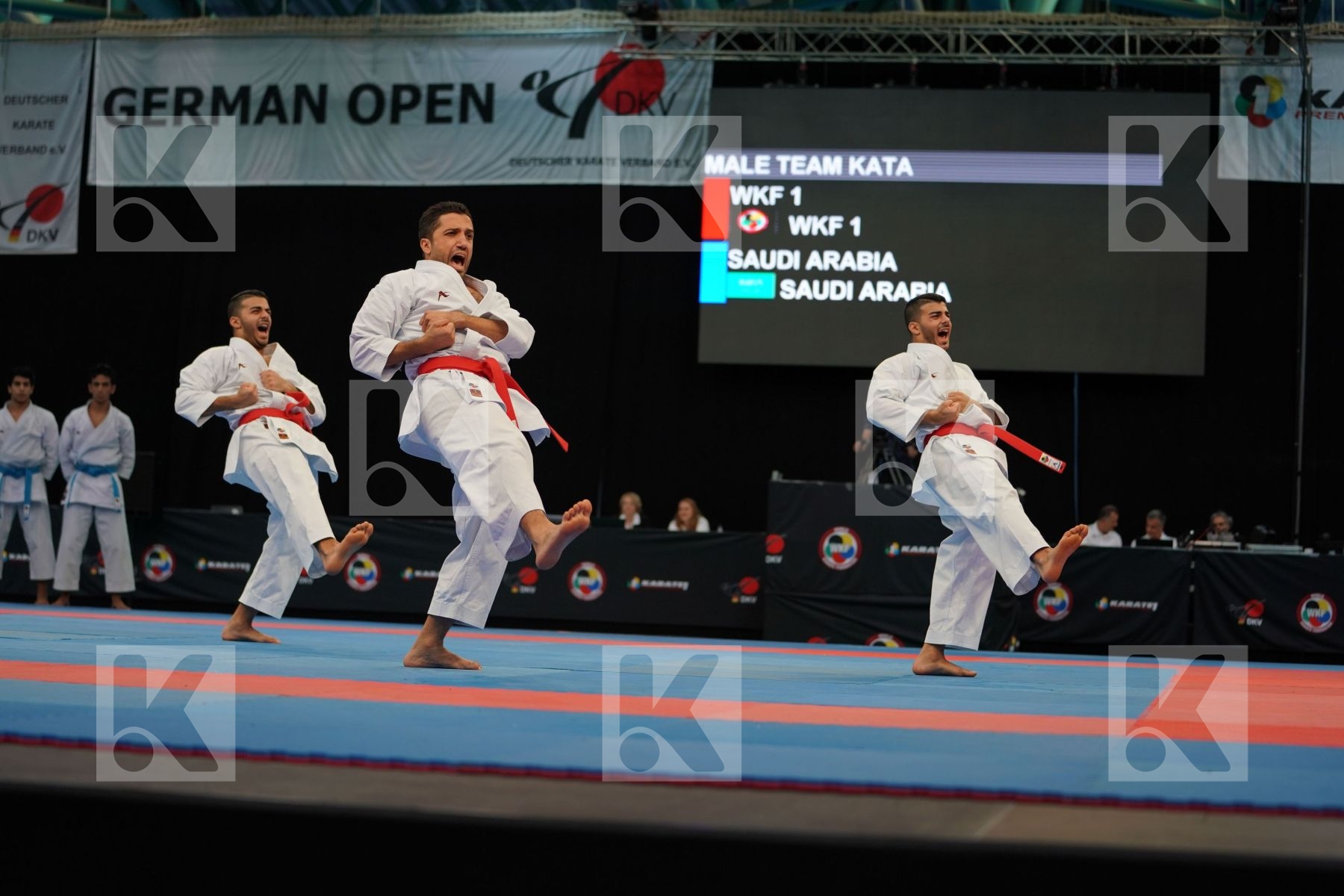 Male team kata Unsu Wkf 1