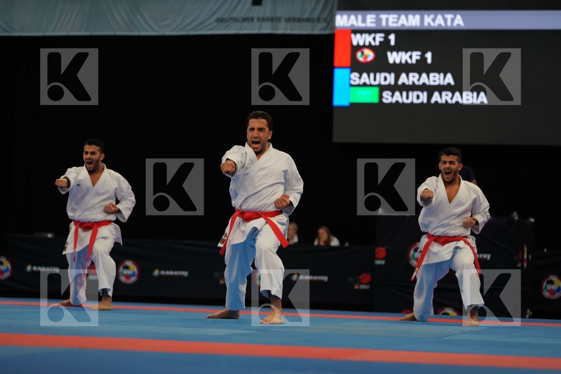 Male team kata Unsu Wkf 1