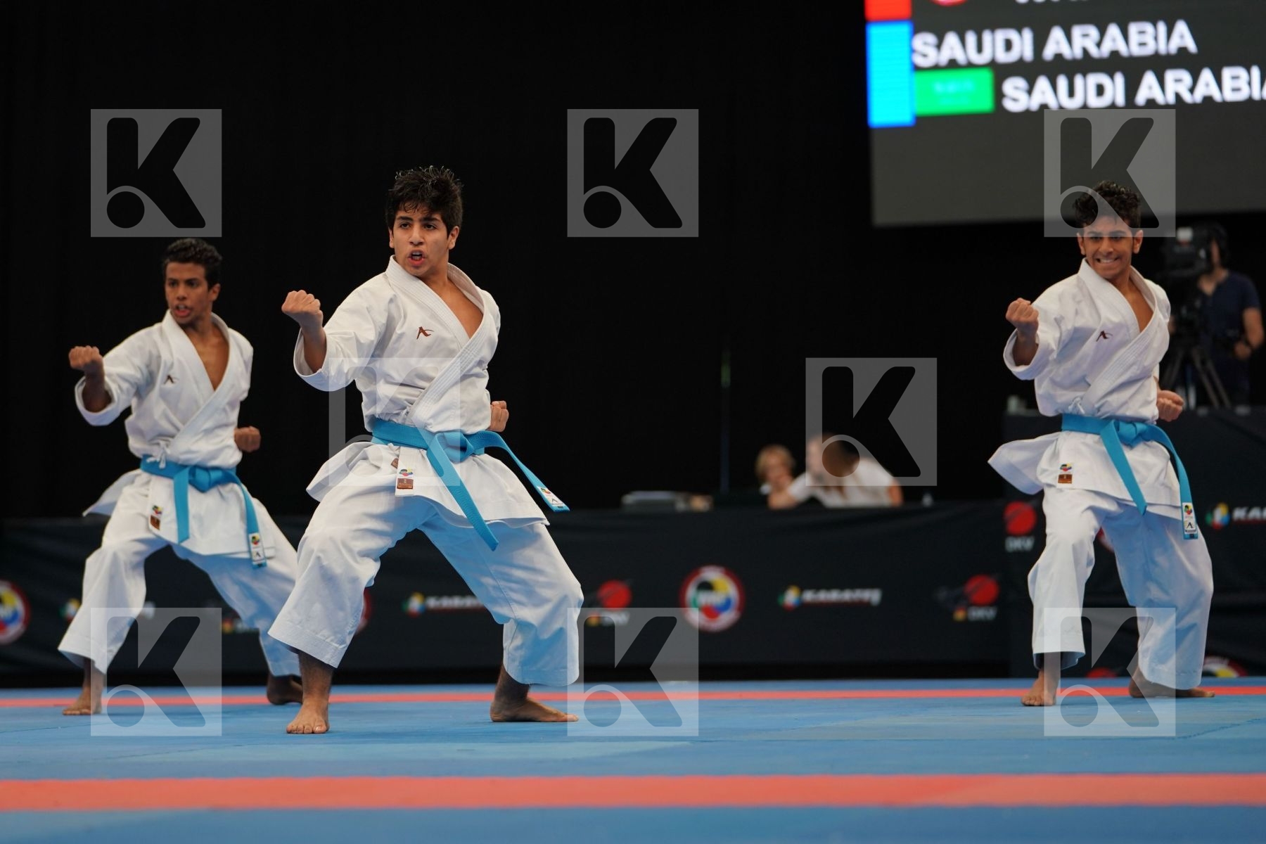 Kanku sho Male team kata Saudi Arabia