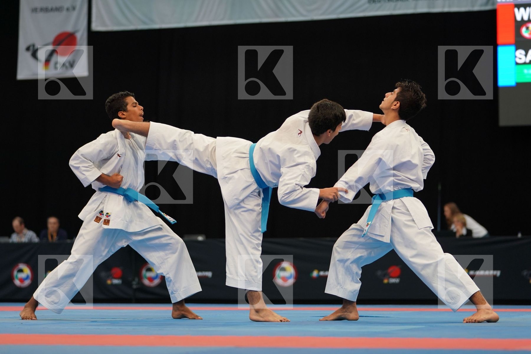 Kanku sho Male team kata Saudi Arabia