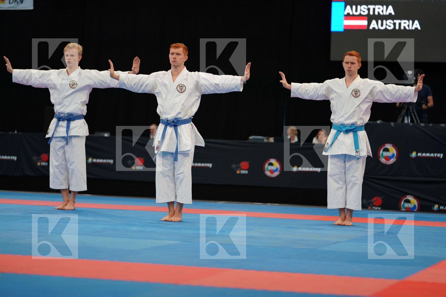 Austria Austria Austria Male team kata Unsu
