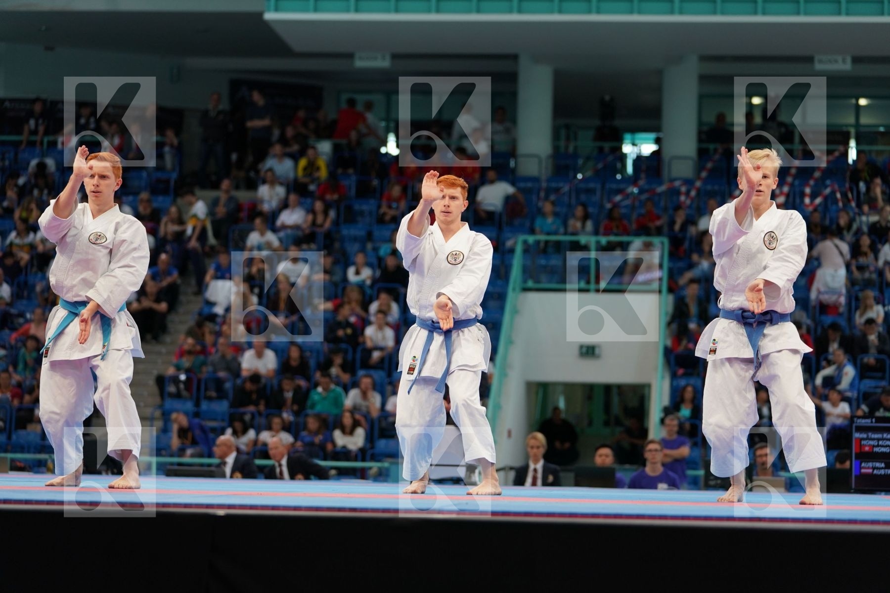 Austria Austria Austria Male team kata Unsu