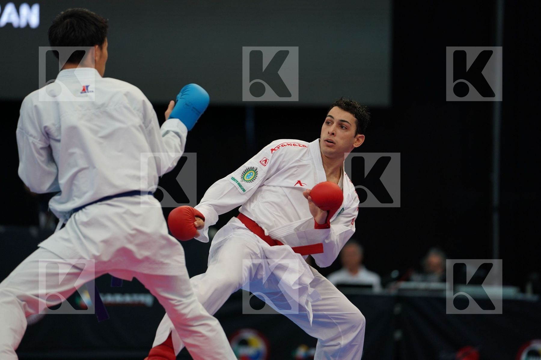 Brazil Figueira Vinicius Gomyo Hiroto Japan Male kumite -67 kg