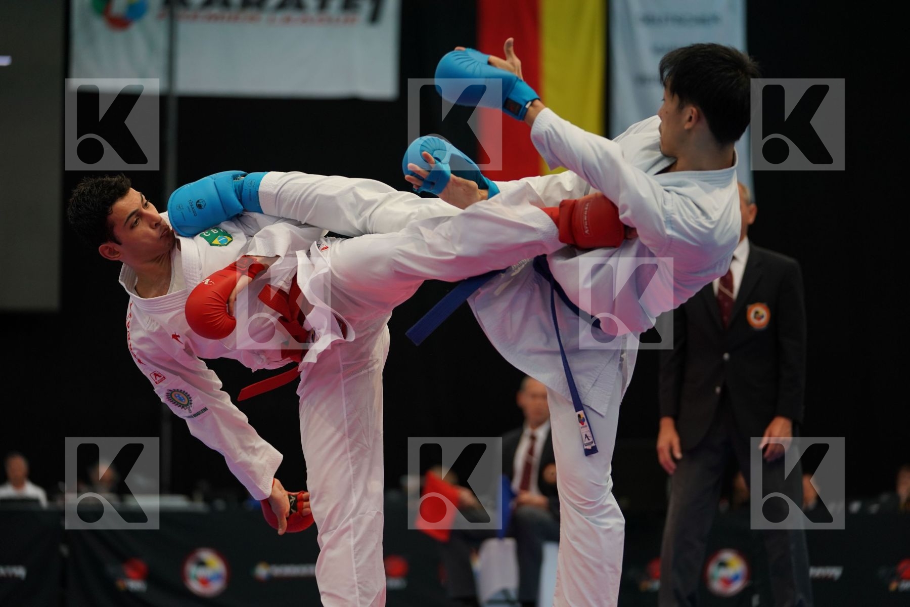Brazil Figueira Vinicius Gomyo Hiroto Japan Male kumite -67 kg