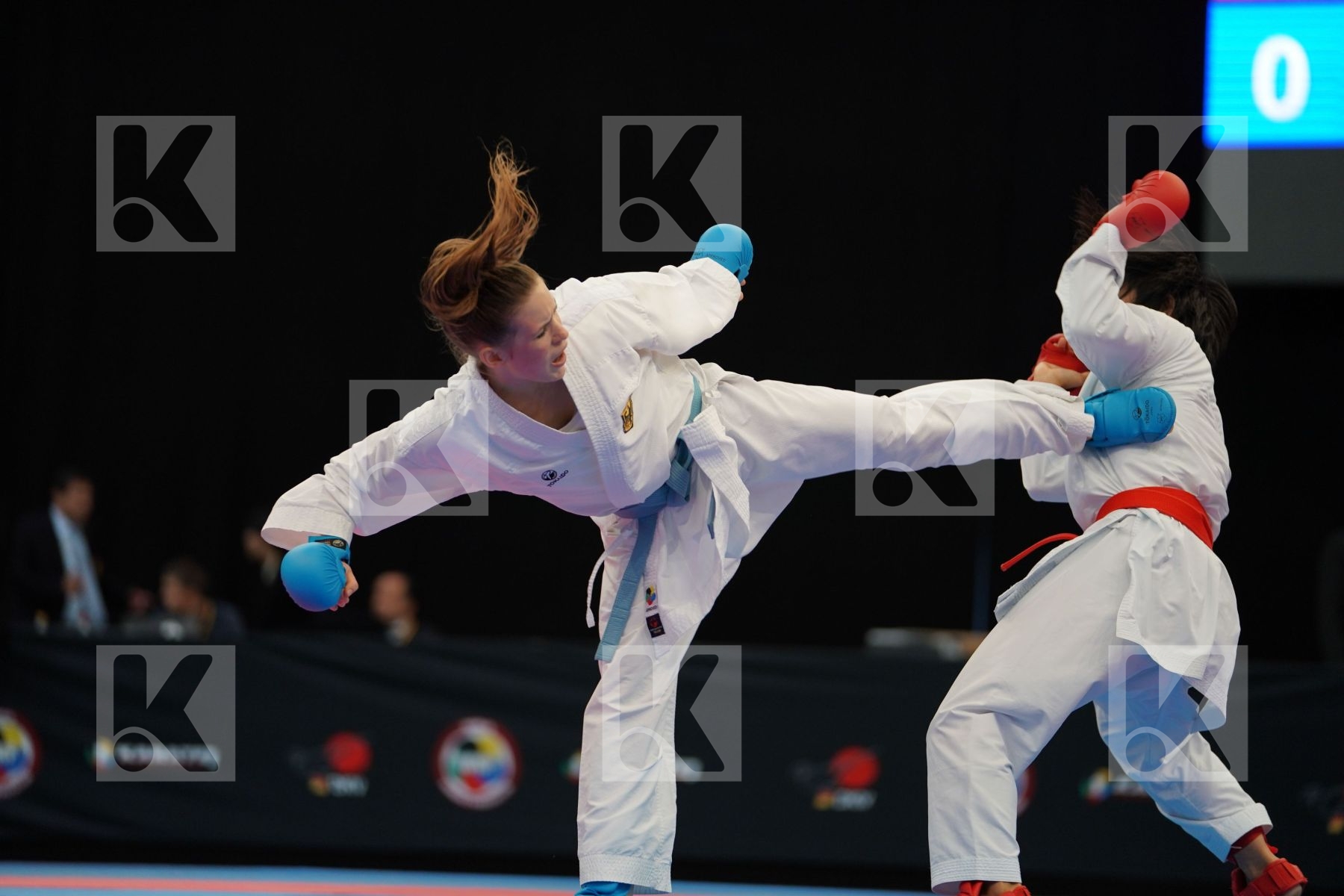 Female kumite -50 kg Germany Hubrich Shara Japan Miyahara Miho