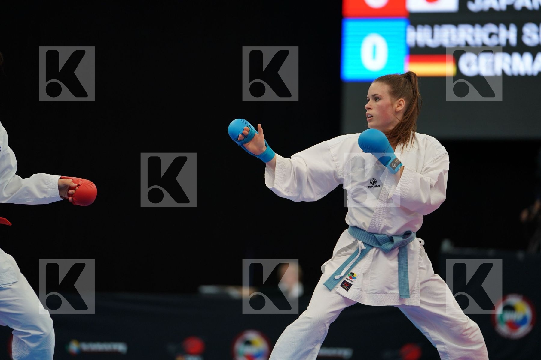 Female kumite -50 kg Germany Hubrich Shara Japan Miyahara Miho