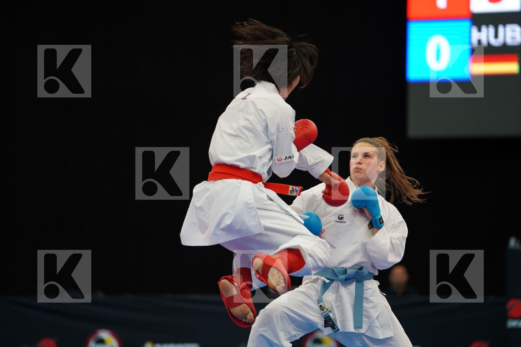 Female kumite -50 kg Germany Hubrich Shara Japan Miyahara Miho
