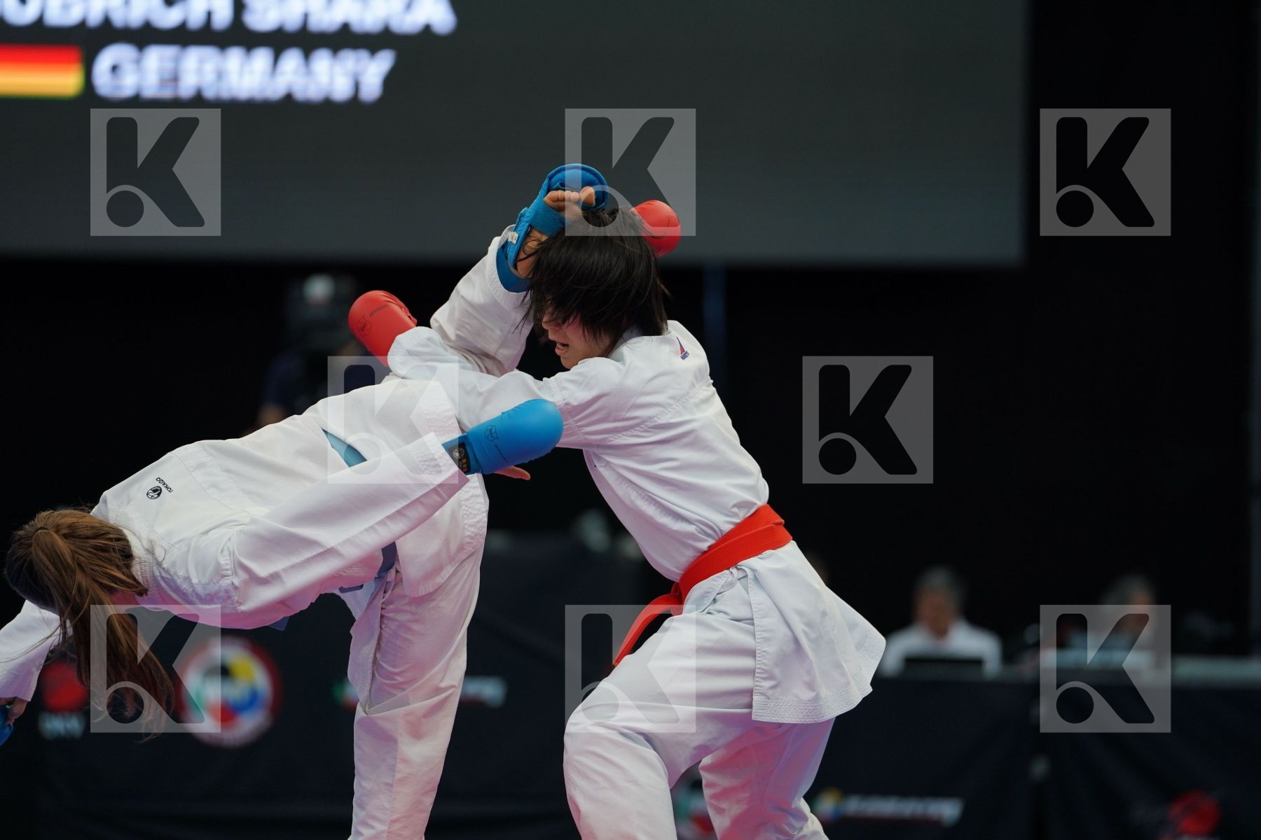 Female kumite -50 kg Germany Hubrich Shara Japan Miyahara Miho