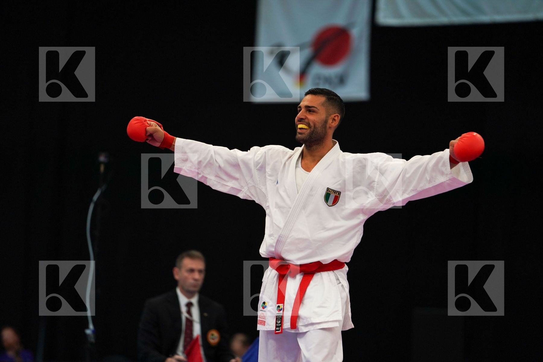 Busa Luigi Italy Male kumite -75 kg Otabolaev Dastonbek Uzbekist