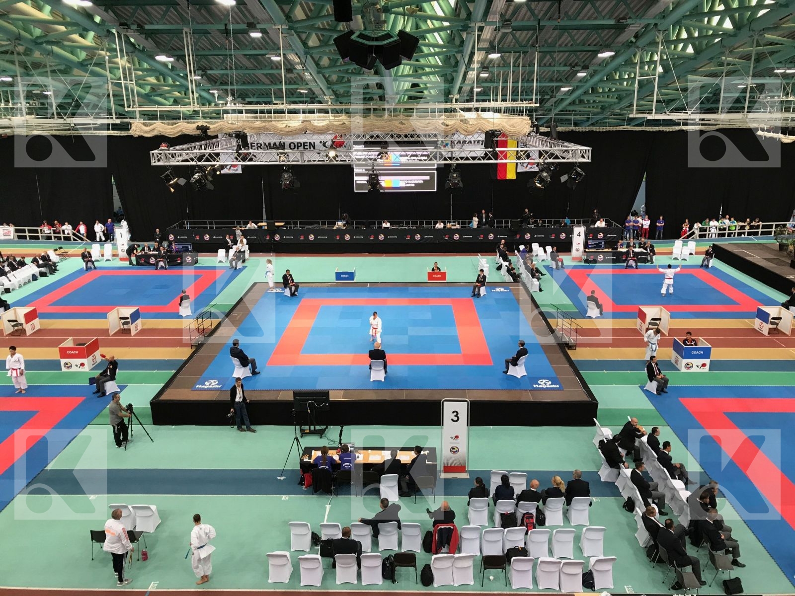 Photo taken during elimination days of the 2017 Karate 1 Premier